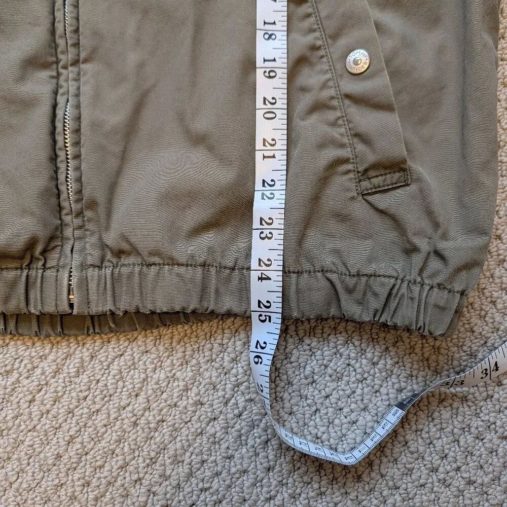 Tommy Hilfiger Harrington Jacket Cotton Medium Olive Grey - Picture 11 of 11